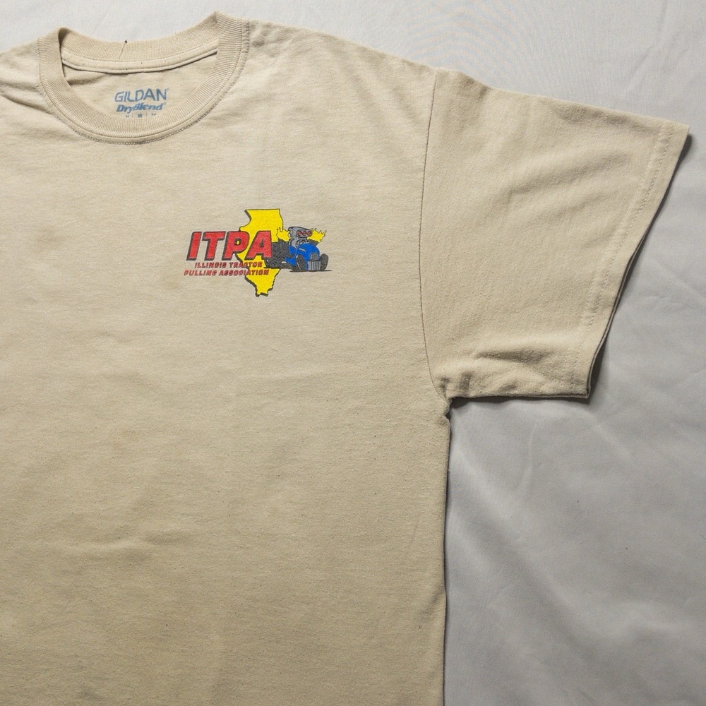 Vintage Y2k ITPA Tractor Pulling Shirt M Race Car Graphic Illinois Event Tee - Picture 3 of 10